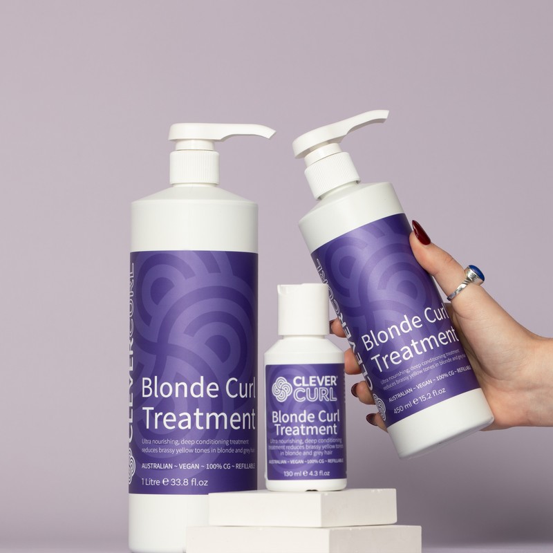 Clever Curl Blonde Curl Treatment 450ml - Old Packaging