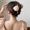 Kanzashi Handmade Camellia Camellia Hair Accessory Yukata Kimono Kimono Accessories