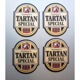 Miller Younger's Tartan Special United Kingdom Coasters Set of 4 New Old Stock B5