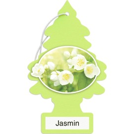 LITTLE TREES Car Air Freshener Hanging Paper Tree for Home or Car , "lime green” , Jasmin scent