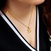 Clepsidra® Collar de mujer con letra inicial A-Z. Collar de