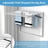 2 Pcs Wall Mount Clothes Drying Rack 26 X 31.5