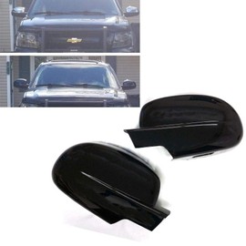 Overun Glossy Black Painted Side Door Full Mirror+Handle Covers Overlay Designed for 2007-2013 Silverado Sirra Tahoe Avalanche Suburban Yukon XL Escalade