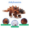 The Petting Zoo Ankylosaurus Stuffed Animal Plushie, Dinosaur Animals, ZOOLOGEE