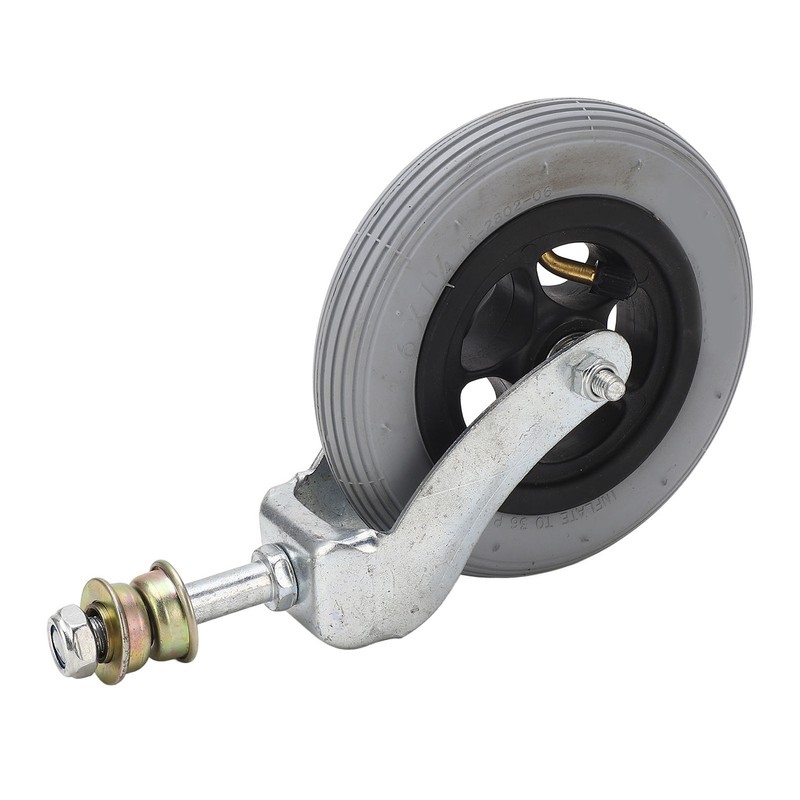 Wheelchair Replacement Wheel Grey 6 Inch PU Inflatable Universal Wheelchair