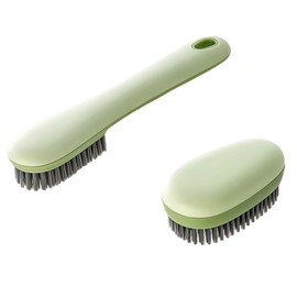 ARREBOL 2 Pack Multi-Purpose Cleaning Brushes, Stiff Bristles Laundry & Shoe Brush Set for Clothes, Sneakers & Household Use