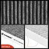 A-Premium 2-PC Cabin Air Filter with Activated Carbon Compatible with