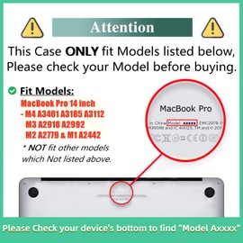 DTangLsm Compatible for MacBook Pro 14 inch Case 2024-2021 M4 M3 M2 M1 Pro/Max Chip A3112 A3185 A3401 A2918 A2992 A2779 A2442 Heavy Duty Rugged Hard Shell Case with TPU Bumper&Keyboard Cover, Blue