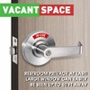 VACANTSPACE Vacant or in-Use Bathroom Indicator Privacy Handle Lock |
