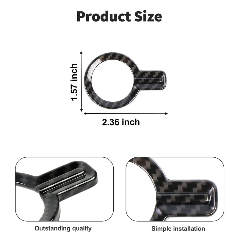 JWWY Bronco Push Start Button Cover Spin Engine Start Stop