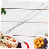 Zerodeko Stainless Steel Kitchen Tweezers with Hook Ergonomic Reusable Food