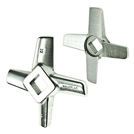 Wolfcut INOX Kreuzmesser Kompatibel/Ersatz mit Fleischwolf Größe 32