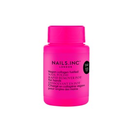 Nails Inc Acetone Free, Vegan Collagen Fueled, Coconut Scented, Non-Toxic Gel & Regular Nail Polish Remover, Easy Peel, Professional Soak Off Nail Polish Rapid Remover Pot For Hands, 1.69 Fl Oz