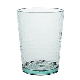 KLIFA - NICE - Juego de 6 vasos de acrílico, 435 ml, vasos de plástico apilables, sin BPA, aptos para lavavajillas, vasos de color teja claro