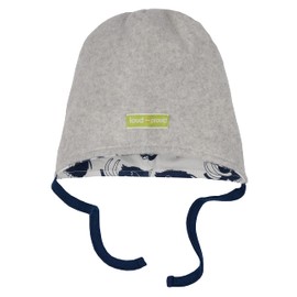 loud + proud Unisex Children's Fleece, GOTS Certified Hat, silver