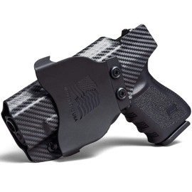 Concealment Express OWB Paddle KYDEX Holster, Fits S&W Shield EZ 380 - Posi-Click Retention & Adjustable Cant - Custom Fit, Made in USA (Carbon Fiber Black)