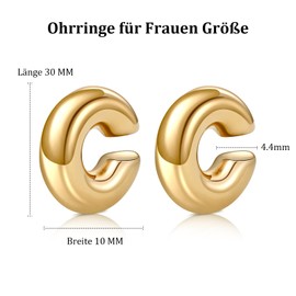 YUGDRUZY 18K Earrings Dupes Earrings Silver 925 for Women Earrings Hoop Earrings Gold Stud Earrings Hypoallergenic Golden Earrings Waterdrop Earrings Girls Gifts, Gifts for Valentine's Day, Gold