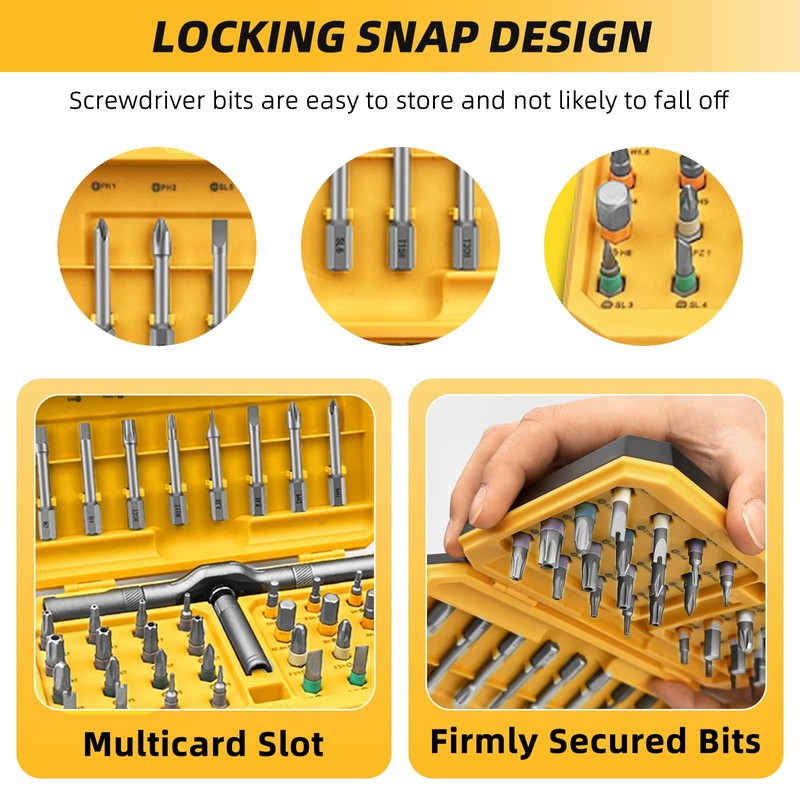 Duratl 42 in 1 Magnetic Screwdriver Set with 40pcs Magnetic