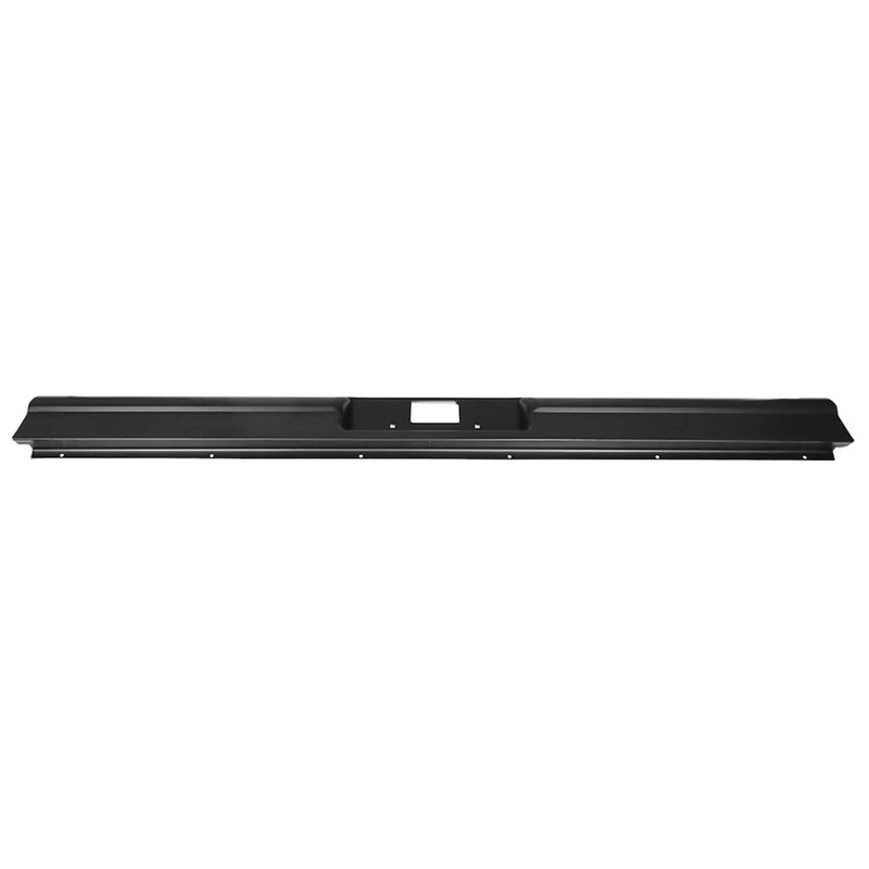 munirater Black Car Rear Bumper Steel Roll Pan with License