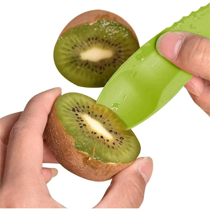 Kiwi Plastic Spoon Fruit Peeler Cutter, Slicer Peeler Cutter for