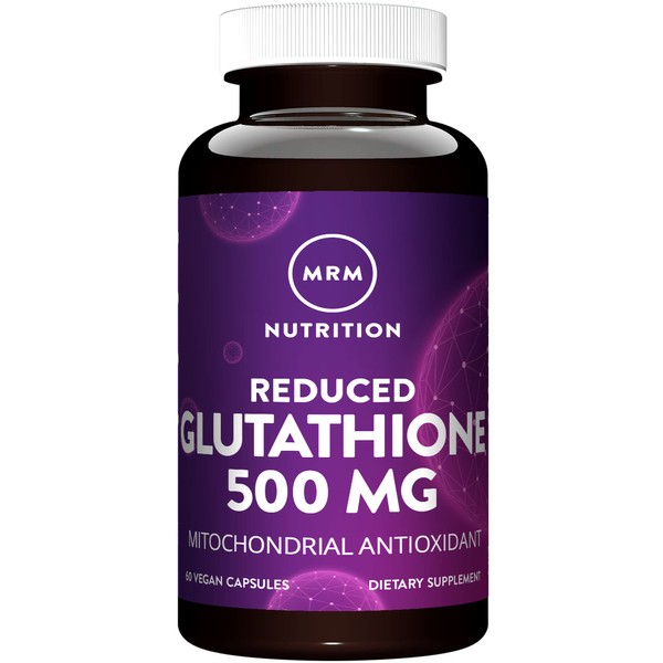 MRM Nutrition Reduced Glutathione 500mg | Liver Health | Mitochondrial