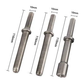 YaeCCC 7 Pcs Air Hammer Rivet Set, Heavy Duty Smoothing Pneumatic Air Rivet Hammer Chisel Bits with Spring