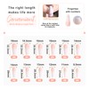 Morily 24pcs Fake Nails Nude White Ombre Ballerina Long Coffin
