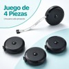 4PCS Cinta Métrica Retráctil, 1.5m y 2m, cm y Pulgadas