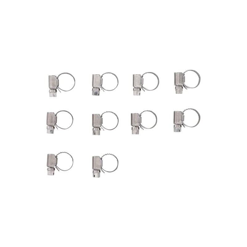 BGS Hose Clip, 10 x 16 mm, Stainless Steel, Set