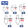 9KM DWLIFE 50pcs Fishing Aging Snaps Heavy Duty Stainless Steel