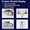 2" Stainless Steel Wall Mount Ceiling Mount Pipe Support，Adjustable Pipe