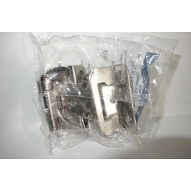 Style Selections 2 Style Selection Self-Closing 1/2 inch Overlay Cabinet Hinge Satin Nickel 2-1/4