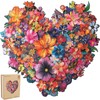 Mys Aurora Puzzles for Adults Heart Flower Wooden Puzzles, 200