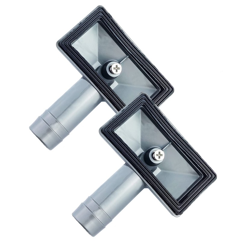 2x Overflow Pipes, Overflow Tube for Sink Extendible, Square Interface