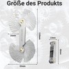 52 Sheets Stainless Steel Thread Gauge Set, Metric 60° and