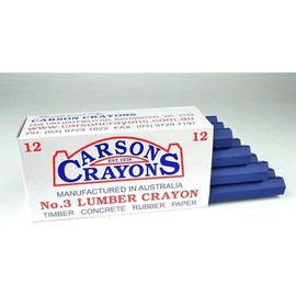 Carson Lumber Crayon (Pack of 12), Blue