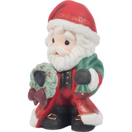 Precious Moments 251011 Bringing Christmas Joy to All Annual Santa Bisque Porcelain Figurine