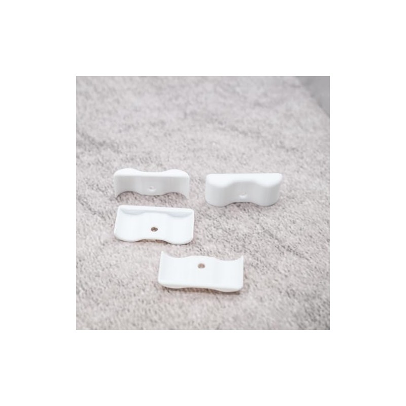ULEIVA Replacement End Caps Set of 4 White Compatible with