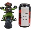8.5"L Born To Ride Biker Frog Smoking Cigar On Blue