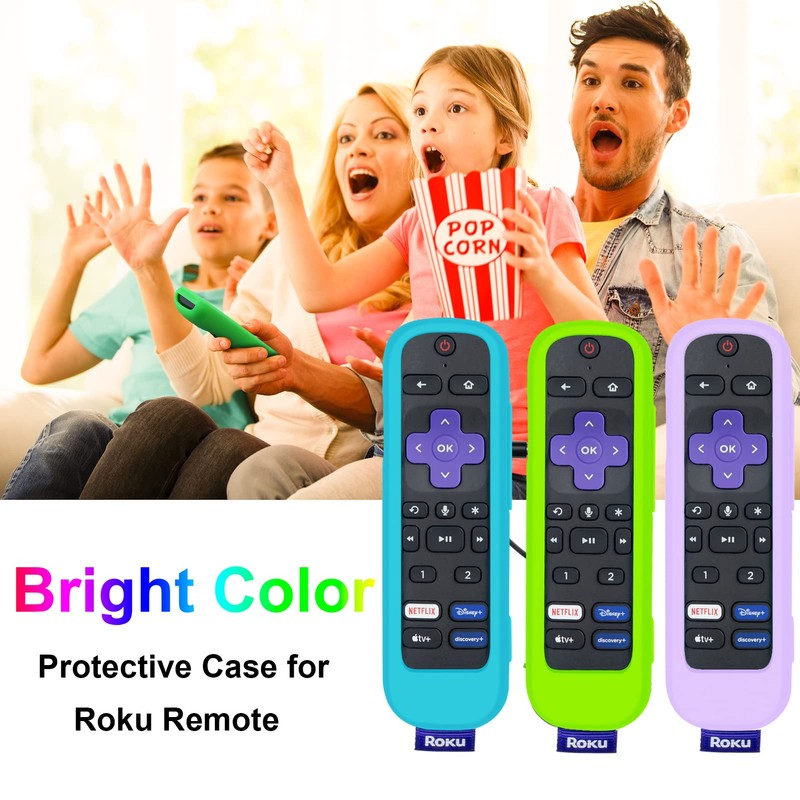 2 Pack Case for Roku Voice Remote Pro, Cover for