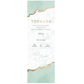 カラコン TOPARDS トパーズ 指原莉乃 さっしー ワンデー 10枚入り ペリドット（度あり）[-5.50]