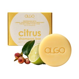 OLGO Citrus Shampoo Bar 3.5oz - Soap free solid shampoo & wash | Head to toe for adult kids | Citrus, Argan oil, Jojoba oil, Shikakai | Vegan, Sustainable formula - no Sulfates, parabens, phthalates