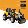 Costzon Ride on Car, 12V Road Roller with Remote Control,