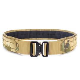 WOLF TACTICAL Molle Battle Belt – War Battle Belts Tactical Gun Belts Duty 2” Quick-Release Combat Belt