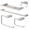 Transolid KA-MDX-5-BS Maddox 5-Piece Bathroom Accessory Kit, Brushed Stainless