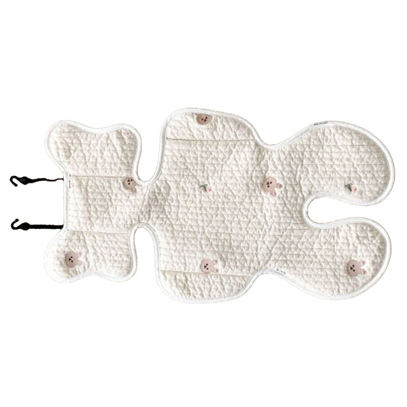 Soft Baby Stroller Seat Cushion Breathable Pure Cotton Infant Car