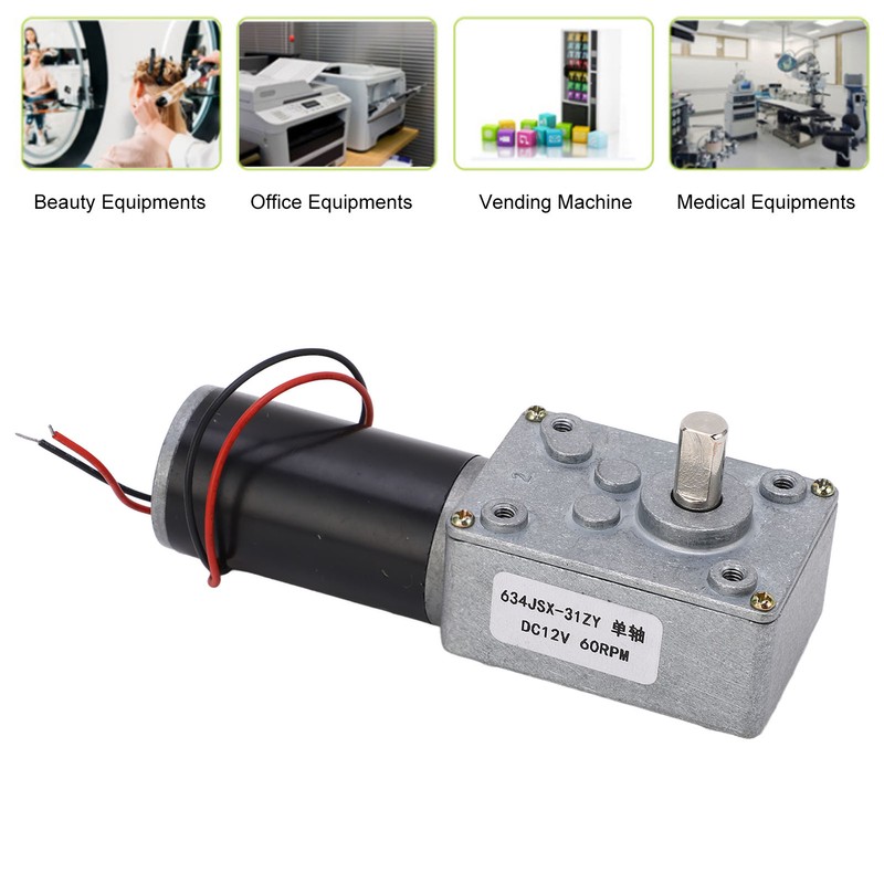 60RPM Single Shaft DC Geared Motor High Transmission Accuracy Speed