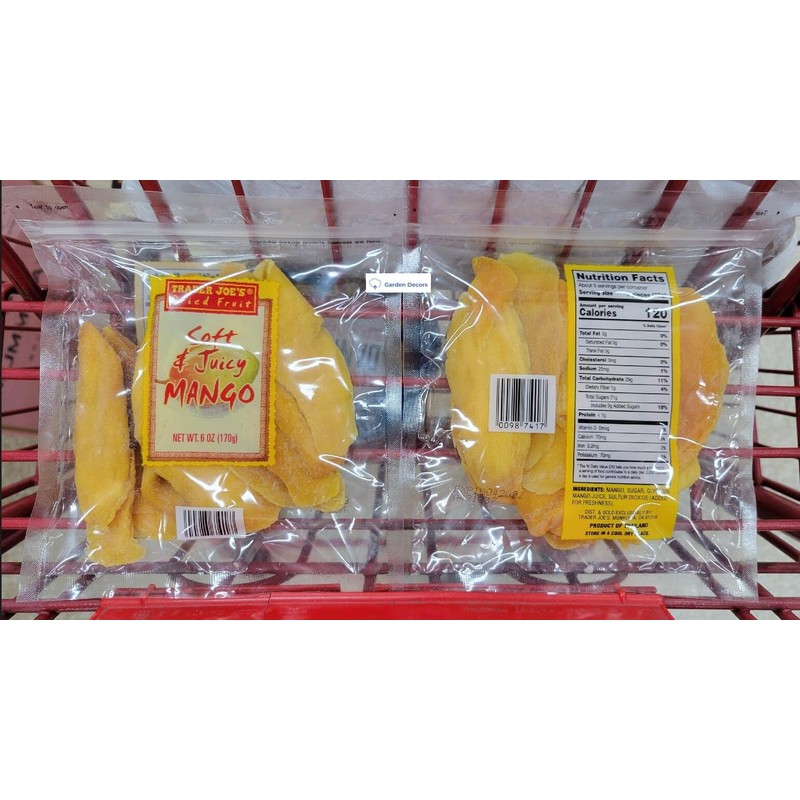 Trader Joe’s Dried Fruit Soft & Juicy Mango 6oz 170g