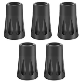 SWYSGS Pack of 5 Nordic Walking Pads, Walking Poles, Walking Pads, Asphalt Rubber Buffer for All Common Nordic Walking Poles, Trekking Poles, Rubber Buffer with a Diameter of 12 mm