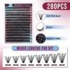Mayhug Eyelash Extensions Set, 40D Lash Extension Set, 9-16 mm